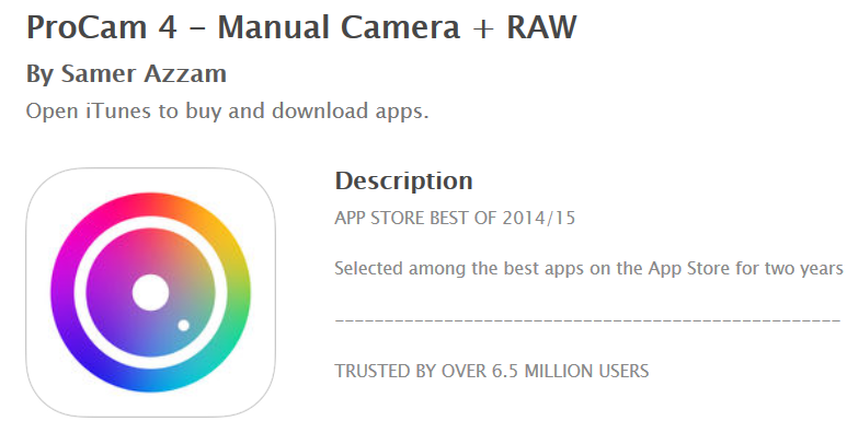 ProCam 4 - Manual Camera + RAW