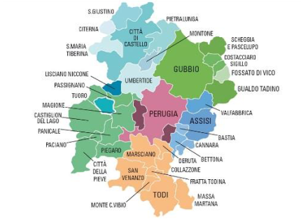 Figura 23.  Area USL 1 dell'Umbria. Servizio Sanitario Regionale Azienda USL Umbria n.1 