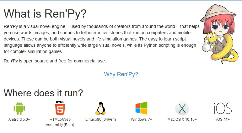 Ren'Py, Visual Novel Engine basato sul linguaggio Python - Ren'Py, Visual Novel Engine based on Python programming language
