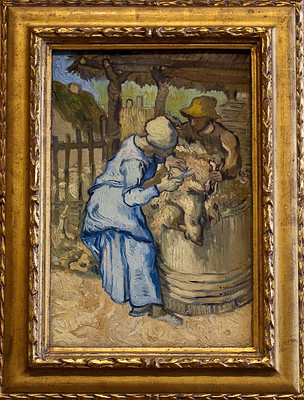 by Michele Ahin. Van Gogh Museum - The sheep shearer (after Millet), 1889 (2009)