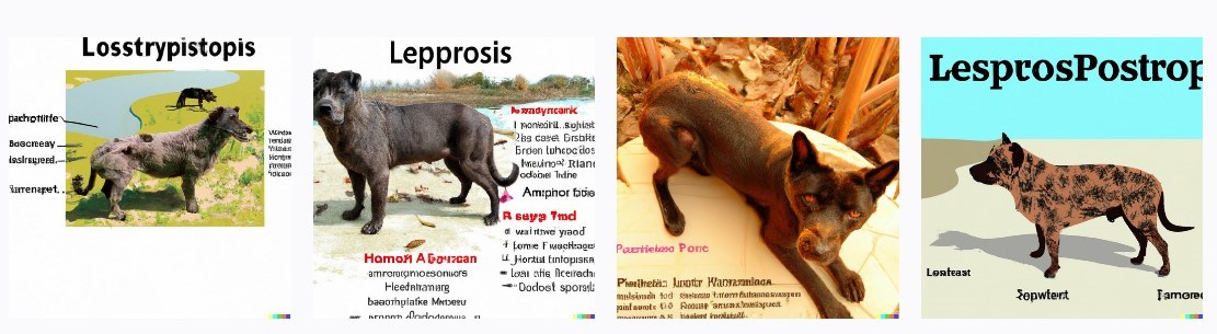 Figura 4. Risposta di DALL - E alla richiesta: Leptospirosi, la più diffusa e prevalente delle zoonosi