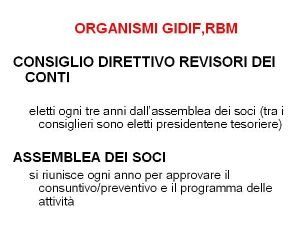 Organismi GIDIF RBM